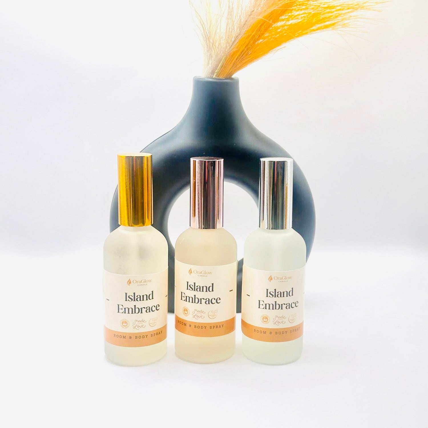 Island Embrace Room & Body Spray Tropical Mist | Coconut & Vanilla Aromatherapy Spray | Long-Lasting Freshness by Oraglow