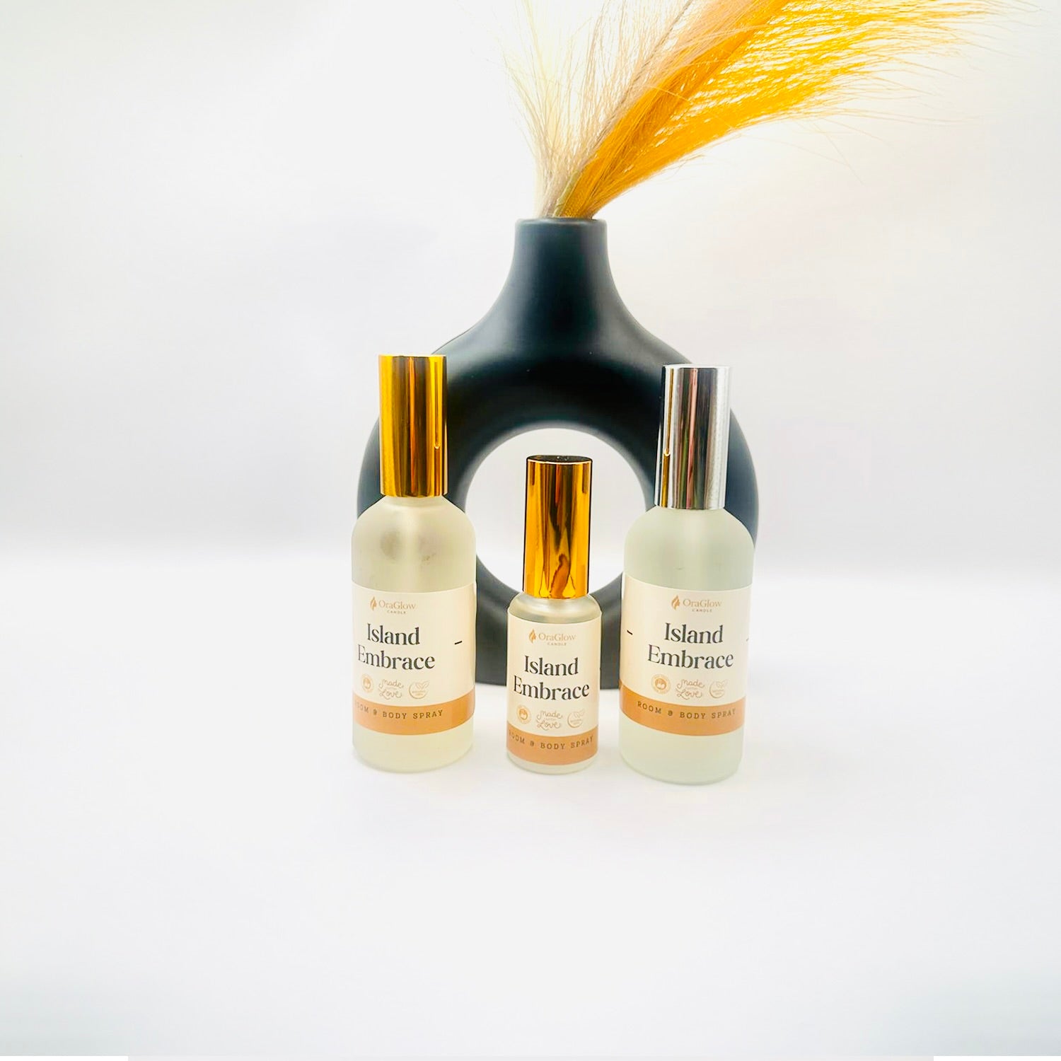 Island Embrace Room & Body Spray Tropical Mist | Coconut & Vanilla Aromatherapy Spray | Long-Lasting Freshness by Oraglow