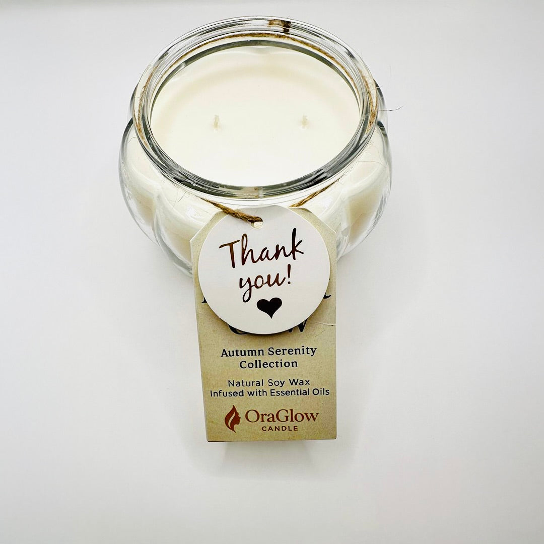 Pumpkin Spice Glow Candle – Autumn Serenity Collection | Coconut Wax | Warm Fall Aroma (Copy)